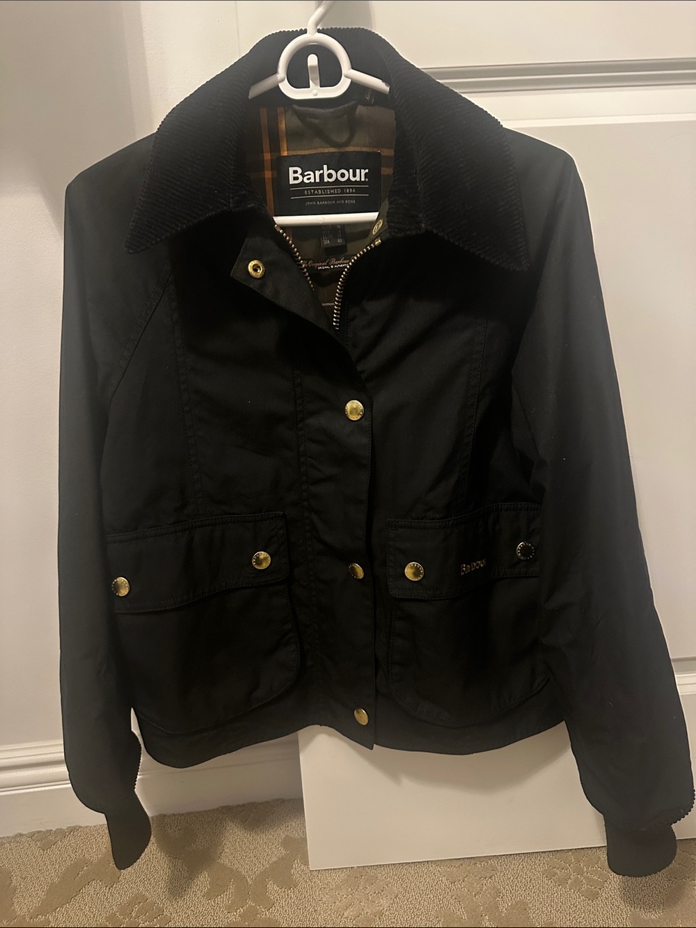 Barbour Beadnell Cropped Wax coat